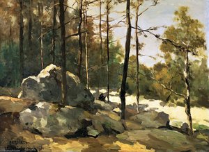 Forest View At Barbizon — Johan Hendrik Weissenbruch