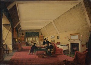 Room On G Staircase Above Perne Library — Richard Bankes Harraden