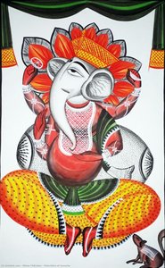 Patachitra Of Ganesha — Uttam Chitrakar