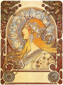 Zodiac — Alphonse Mucha
