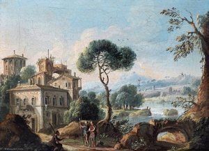 View Of Tivoli And The Roman Campagna — Paolo Anesi