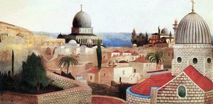 View Of The Dead Sea From The Temple Square In Jerusalem — Tivadar Csontváry Kosztka