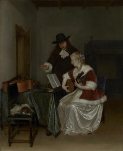 The Music Lesson — Gerard Ter Borch The Younger