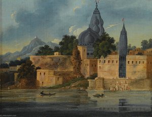 Visnupad Temple At Hindu Gaya — Sir Charles D'oyly