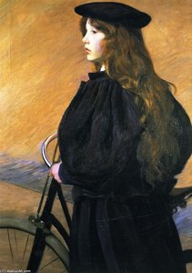 Young Bicyclist — Lilla Cabot Perry