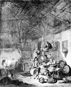 Interieur De La Grange — Egbert Van Der Poel