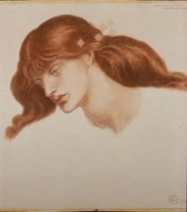 Study For 'the Blessed Damozel' — Dante Gabriel Rossetti