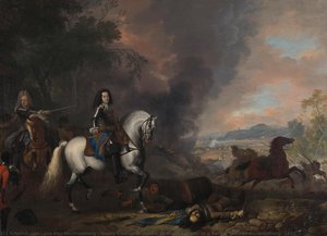 Henry Casimir Ii, Prince Of Nassau-dietz, In A Battle, Jan Van Huchtenburg, 1692 — Jan Van Huchtenburg