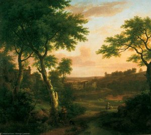 The Ruins Of Rievaulx Abbey, Yorkshire — George Washington Thomas Lambert