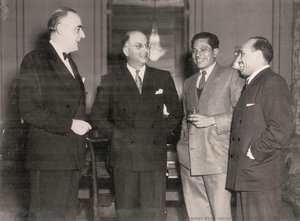 Hashim Khan (right) And Roshan Khan (second From Right) At An Event At The United States Embassy In Washington. 1950. — The Citizens Archive Of Pakistan (cap)