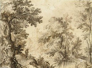 A Forest Pool — Paulus Bril