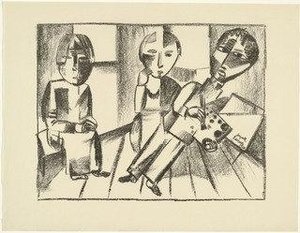 In The Studio (im Atelier) From The Periodical Kündung, Vol. 1, No. 2 (february 1921) — Lasar Segall