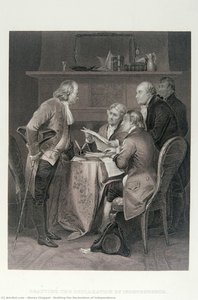 Drafting The Declaration Of Independence — Alonzo Chappel