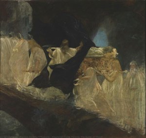 Wagnerian Cycle. Parsifal. The Burial Of Titurel — Mariano Fortuny