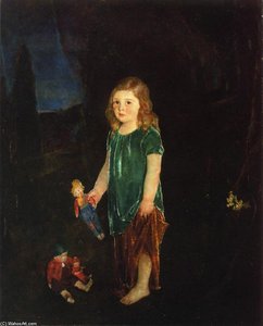 Girl With Dolls — Charles Webster Hawthorne