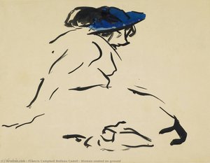 Woman Seated On Ground — Francis Campbell Bolleau Cadell