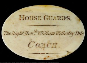 Coach Pass For The Horse Guards — Royal Mint, George William De Saulles