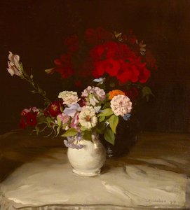 'le Farfalle Blu' (natura Morta Con Gerani E Altri Fiori) — Sir William Nicholson