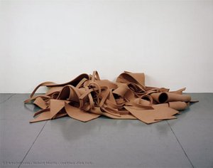 Untitled (pink Felt) — Robert Morris