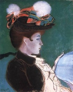Girl Reading A Newspaper — Louis Anquetin