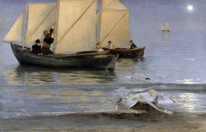 Fishing Boats, 1884 — Peder Severin Krøyer
