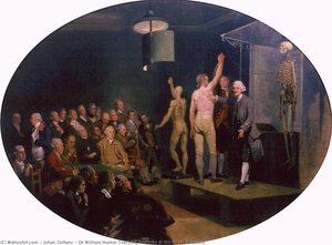 Dr William Hunter Teaching Anatomy At The Royal Academy — Johann Zoffany