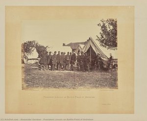 President Lincoln On Battle-field Of Antietam — Alexander Gardner