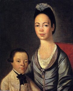 Mrs. Aaron Lopez And Her Son Jushua — Gilbert Stuart