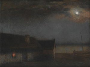 Evening Landscape With A House — Jakub Schikaneder