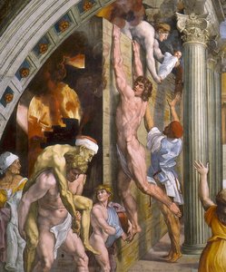 Stanze Vaticane - El Fuego En El Borgo (detalle) [01] — Rafael
