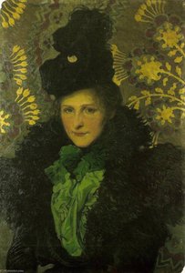 The Florentine Portrait Of The Artist's Wife — Józef Mehoffer