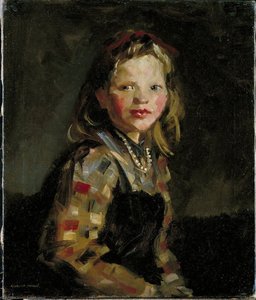 Portrait Of A Girl, Checkered Blouse — Robert Henri