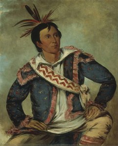 Há-tchoo-túc-knee, Snapping Turtle, A Half-breed — George Catlin