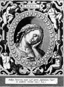 Acedia — Hieronymus Wierix
