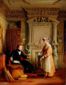 Interior With John Sheepshanks (1787–1863) — William Mulready The Younger