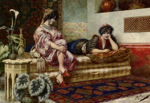 Idle Hours In The Harem — Franz Von Defregger