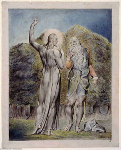 Christ Tenté Par Satan Pour Transformer Les Pierres En Pain — William Blake