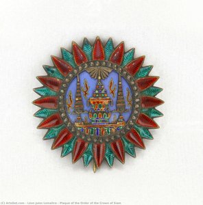 Plaque Of The Order Of The Crown Of Siam — Léon Jules Lemaître