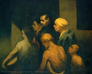 The Beggars — Honoré Daumier