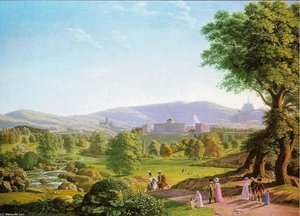 Schloss Wilhelmshöhe With The Habichtswald — Johann Erdmann Hummel
