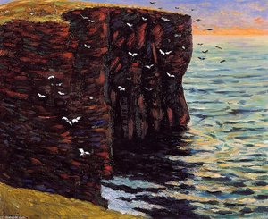 The Black Cliffs At Thurso — Maxime Emile Louis Maufra