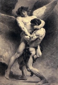 Jacob Wrestling With The Angel (also Known As La Lutte De Jacob) — Léon Joseph Florentin Bonnat