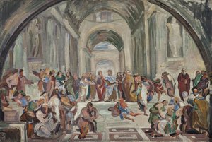 The School Of Athens. Copy After Raphael — Emil Jens Baumann Adolf Jerichau