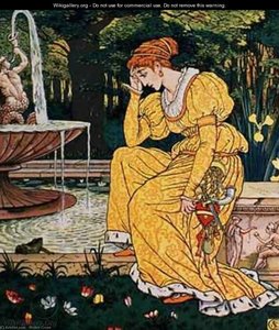 Frog Prince And The Maiden — Walter Crane