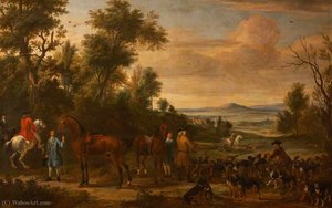 Gilbert Coventry, Later 4th Earl Of Coventry, In The Hunting Field — Jan Wyck