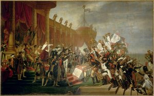 El Ejército Jura Al Emperador Tras La Distribución De Águilas — Jacques-louis David