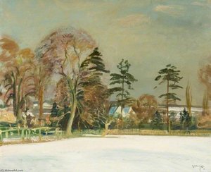 A Winter Landscape — Sir Alfred James Munnings