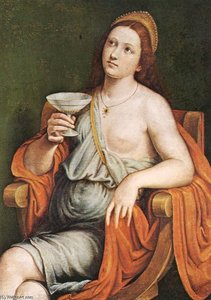 Sophonisba Drinking The Poison — Giovanni Francesco Caroto