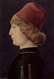 Deutsch Porträt Eines Mannes English Portrait Of A Prince From Este Family — Cosmè Tura