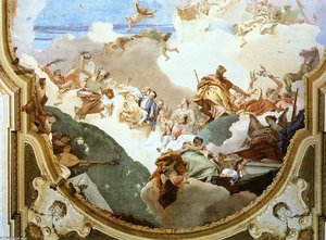 The Apotheosis Of The Pisani Family (detail) — Giambattista Tiepolo